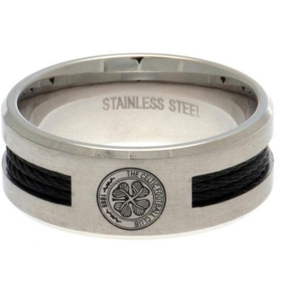 (image for) Celtic FC Black Inlay Ring Small