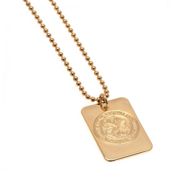 (image for) Celtic FC Gold Plated Dog Tag & Chain