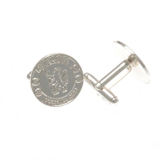 (image for) Chelsea FC Silver Plated Formed Cufflinks