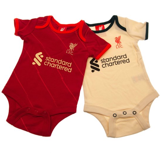 (image for) Liverpool FC 2 Pack Bodysuit 12-18 Mths DS - Click Image to Close