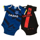 Everton FC 2 Pack Bodysuit 0-3 Mths