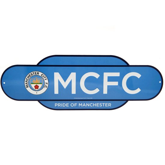 (image for) Manchester City FC Colour Retro Sign