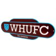 (image for) West Ham United FC Colour Retro Sign