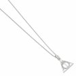 (image for) Harry Potter Sterling Silver Crystal Necklace Deathly Hallows