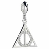 (image for) Harry Potter Sterling Silver Crystal Charm Deathly Hallows