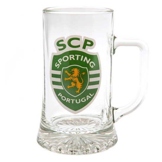 (image for) Sporting CP Stein Glass Tankard - Click Image to Close