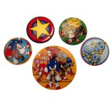 Sonic The Hedgehog Button Badge Set