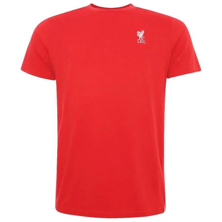 (image for) Liverpool FC Embroidered T Shirt Mens Red Medium