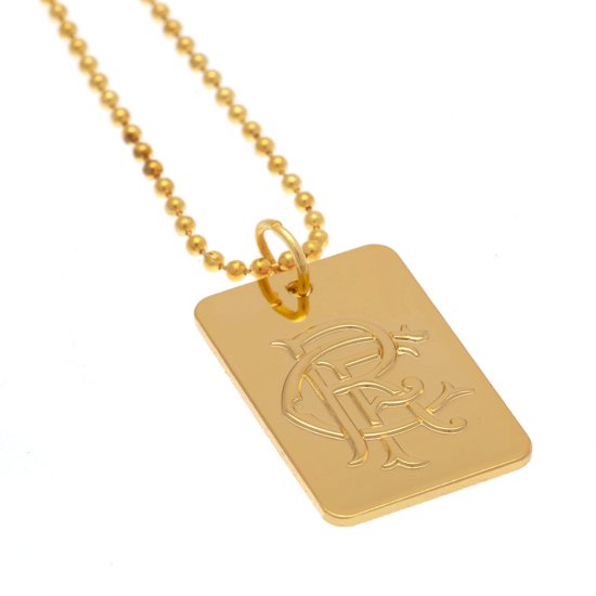 (image for) Rangers FC Gold Plated Dog Tag & Chain