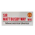 (image for) Manchester United FC Sir Matt Busby Way Street Sign