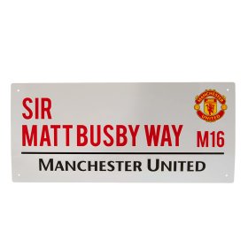 Manchester United FC Sir Matt Busby Way Street Sign