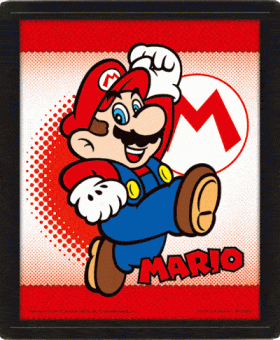 (image for) Super Mario Framed 3D Picture Yoshi