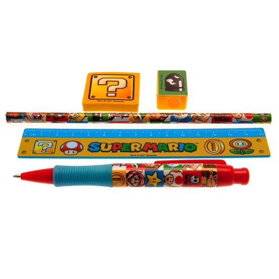 (image for) Super Mario 5pc Stationery Set Group