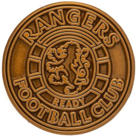 Rangers FC Antique Gold Ready Crest Badge