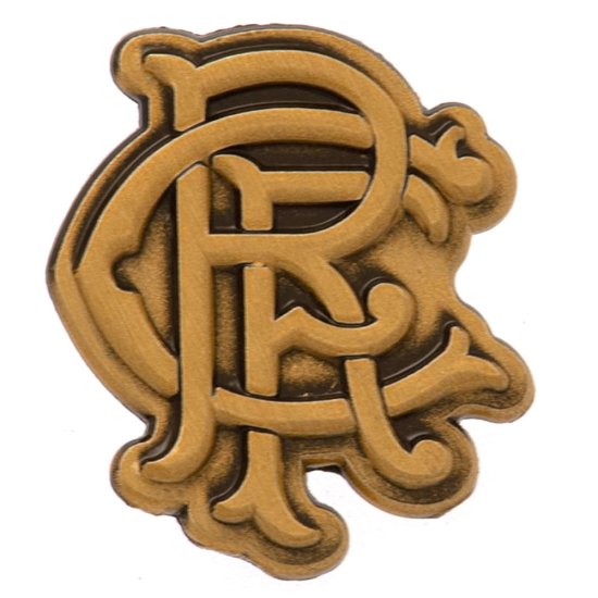 (image for) Rangers FC Antique Gold Scroll Crest Badge