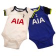 (image for) Tottenham Hotspur FC 2 Pack Bodysuit 6-9 Mths LG