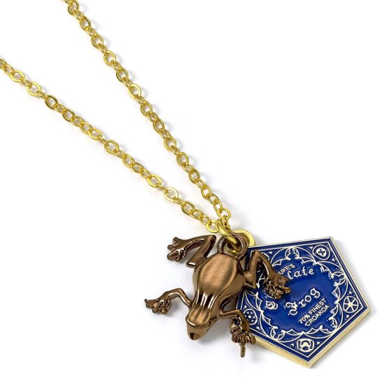 (image for) Harry Potter Gold Plated Necklace Chocolate Frog - Click Image to Close