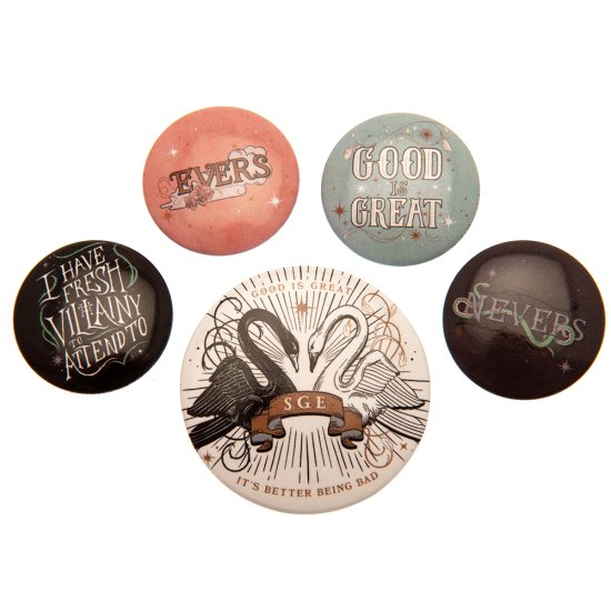 (image for) The School For Good & Evil Button Badge Set