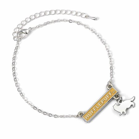 (image for) Harry Potter Silver Plated Bar Bracelet Hufflepuff