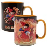 (image for) One Piece Heat Changing Mega Mug Luffy & Sabo