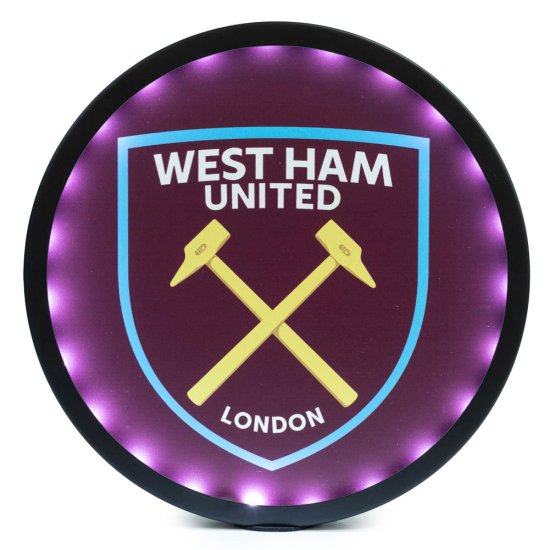 (image for) West Ham United FC Metal LED Logo Sign