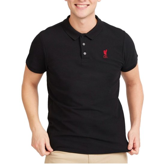 (image for) Liverpool FC Conninsby Polo Mens Black Medium - Click Image to Close