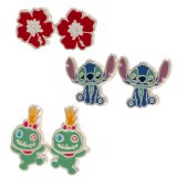 (image for) Lilo & Stitch Plated Brass Earring Set