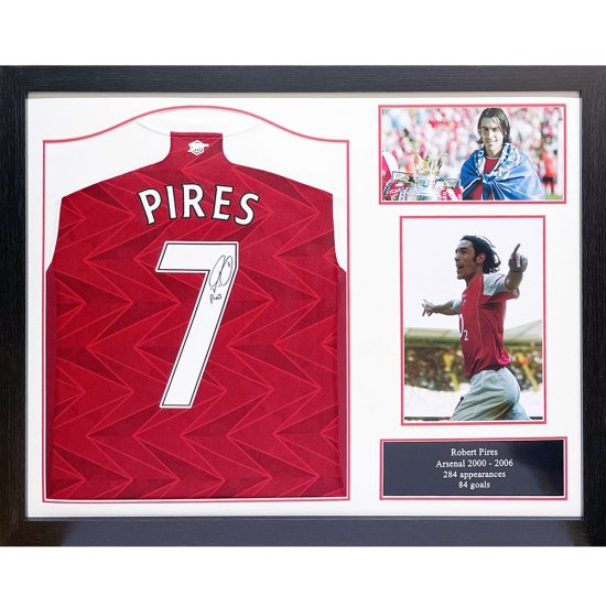 (image for) Arsenal FC Pires Signed Shirt (Framed)