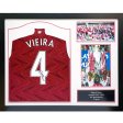 (image for) Arsenal FC Vieira Signed Shirt (Framed)
