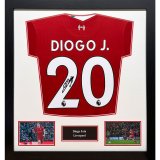 (image for) Liverpool FC Jota Signed Shirt (Framed)