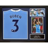 (image for) Manchester City FC Dias Signed Shirt (Framed)