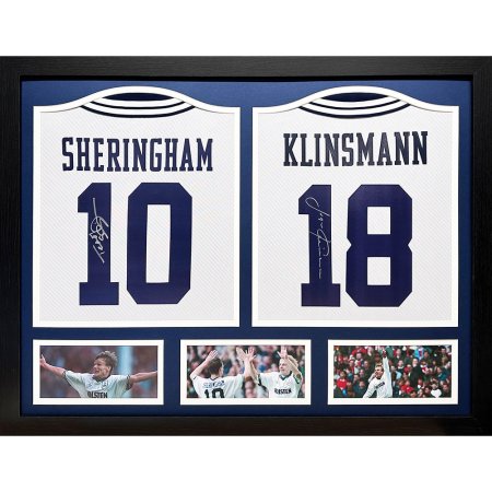 (image for) Tottenham Hotspur FC 1994 Klinsmann & Sheringham Signed Shirts (Dual Framed)