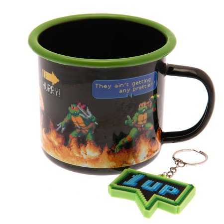 (image for) Teenage Mutant Ninja Turtle Enamel Mug & Keyring Set