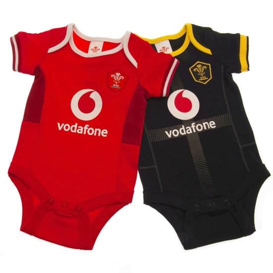 (image for) Wales RU 2 Pack Bodysuit 12/18 mths SP