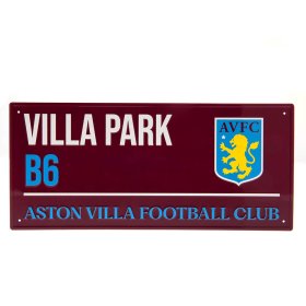 Aston Villa FC Colour Street Sign