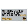 Wolverhampton Wanderers FC White Street Sign