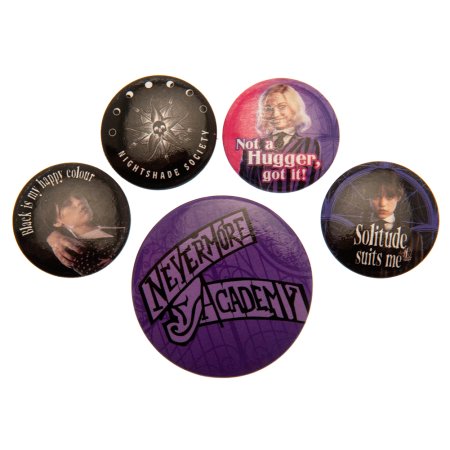 (image for) Wednesday Button Badge Set