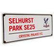 (image for) Crystal Palace FC Red Text Street Sign