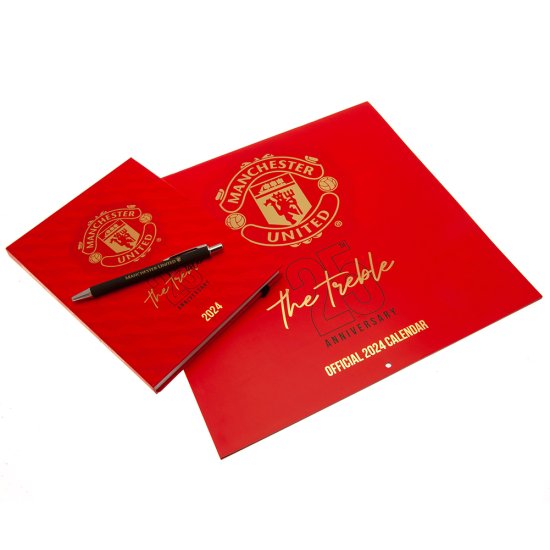 (image for) Manchester United FC Calendar & Diary Musical Gift Box 2024 - Click Image to Close