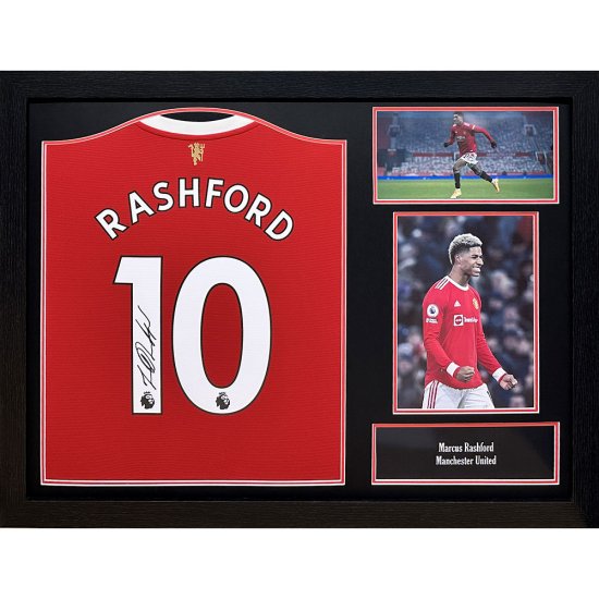 (image for) Manchester United FC Rashford Signed Shirt (Framed)