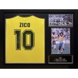 (image for) Brasil 1982 Zico Signed Shirt (Framed)