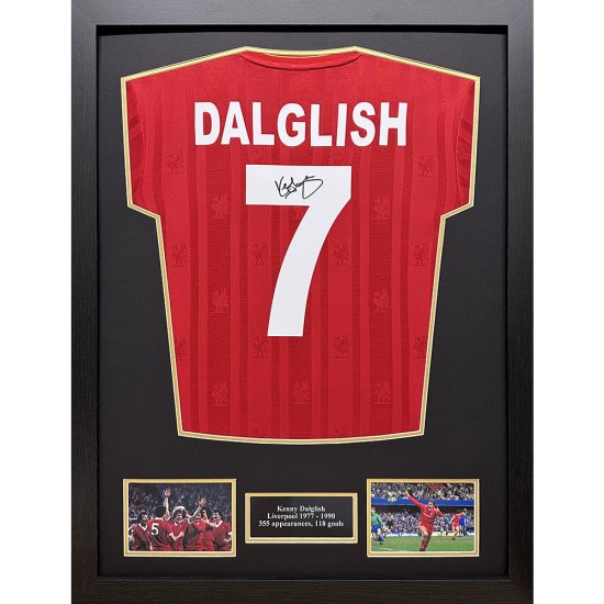 (image for) Liverpool FC 1986 Dalglish Signed Shirt (Framed)