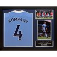 (image for) Manchester City FC Kompany Signed Shirt (Framed)