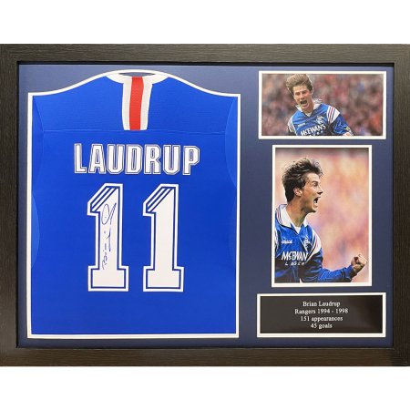 (image for) Rangers FC Laudrup Signed Shirt (Framed)