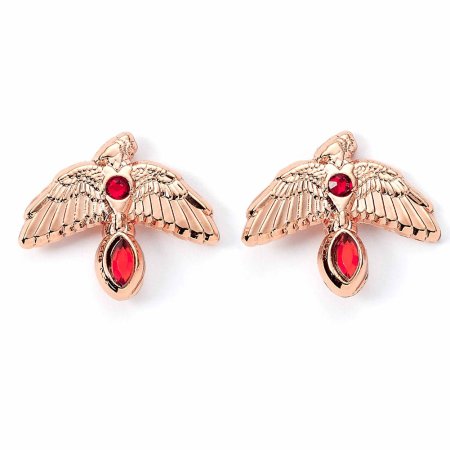 (image for) Harry Potter Rose Gold Plated Earrings Fawkes