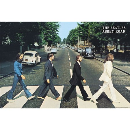 (image for) The Beatles Poster Abbey Road 4