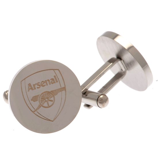 (image for) Arsenal FC Stainless Steel Round Cufflinks