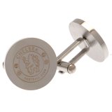 (image for) Chelsea FC Stainless Steel Round Cufflinks