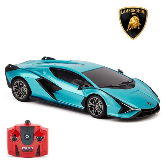 (image for) Lamborghini Sian Radio Controlled Car 1:24 Scale Blue