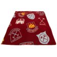(image for) West Ham United FC Historic Crests Fleece Blanket